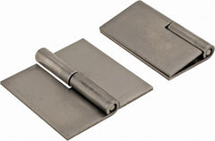Made in USA - 2-1/2" Wide x 0.09" Thick, Slip Joint Hinge - Steel, Plain Finish - Exact Tooling