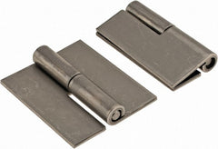 Made in USA - 1.68" Wide x 0.075" Thick, Slip Joint Hinge - Stainless Steel, Plain Finish - Exact Tooling