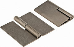 Made in USA - 2-1/2" Wide x 0.075" Thick, Slip Joint Hinge - Stainless Steel, Plain Finish - Exact Tooling