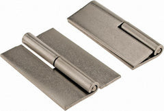 Made in USA - 2" Wide x 0.093" Thick, Slip Joint Hinge - Stainless Steel, Plain Finish - Exact Tooling