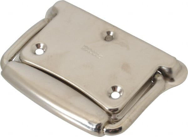 Value Collection - Steel Formed Grip Chest Handle with Return Springs - 5" Wide x 3.64" High, Chrome Plated - Exact Tooling