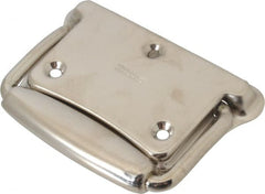 Value Collection - Steel Formed Grip Chest Handle with Return Springs - 5" Wide x 3.64" High, Chrome Plated - Exact Tooling
