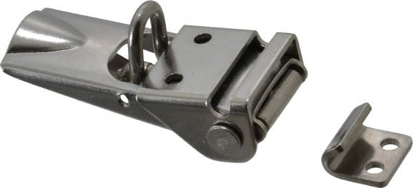 Value Collection - 3.04" Long x 1.1" Wide, 1051 Series Latch - Stainless Steel, with Stainless Steel Finish - Exact Tooling