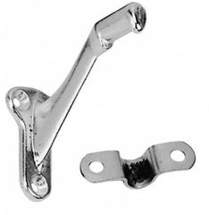 National Mfg. - Bright Brass Coated, Handrail Bracket - 2-1/4" Long, 2-29/32" High, 1-23/64" Wide - Exact Tooling