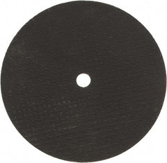 Norton - 6" 36 Grit Aluminum Oxide Cutoff Wheel - 1/16" Thick, 1/2" Arbor, 10,190 Max RPM, Use with Stationary Grinders - Exact Tooling