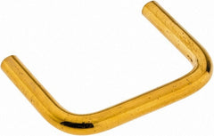 Electro Hardware - 4-40 Internal Thread, 5/32" Handle Diam, Plain Brass Drawer Pull - 1-1/4" Center to Center - Exact Tooling