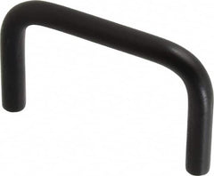 Electro Hardware - Round Handle - Black Coated, Aluminum, 2" Center to Center - Exact Tooling