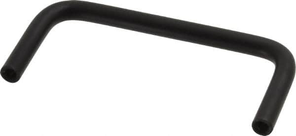 Electro Hardware - Round Handle - Black Coated, Aluminum, 3" Center to Center - Exact Tooling