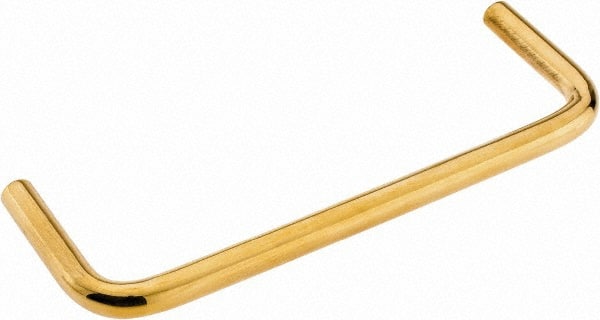 Electro Hardware - Round Handle - Plain, Brass, 4" Center to Center - Exact Tooling