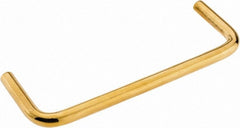 Electro Hardware - Round Handle - Plain, Brass, 4" Center to Center - Exact Tooling