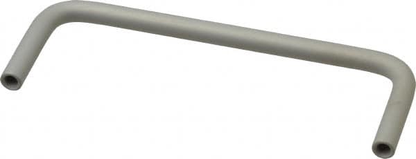 Electro Hardware - Round Handle - Clear Finish, Aluminum, 4" Center to Center - Exact Tooling
