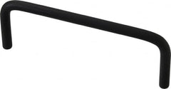 Electro Hardware - Round Handle - Black Coated, Aluminum, 4" Center to Center - Exact Tooling