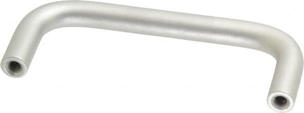 Electro Hardware - 8-32 Internal Thread, 5/16" Handle Diam, Plain Aluminum Drawer Pull - 3" Center to Center - Exact Tooling
