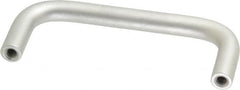 Electro Hardware - 8-32 Internal Thread, 5/16" Handle Diam, Plain Aluminum Drawer Pull - 3" Center to Center - Exact Tooling