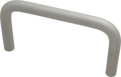 Electro Hardware - Round Handle - Clear Finish, Aluminum, 5" Center to Center - Exact Tooling
