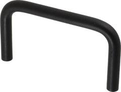 Electro Hardware - Round Handle - Black Coated, Aluminum, 5" Center to Center - Exact Tooling