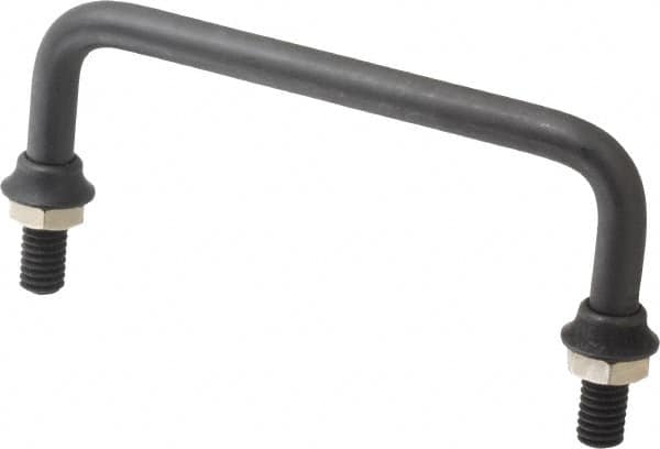 Electro Hardware - Round Handle - Black Coated, Brass, 4" Center to Center - Exact Tooling