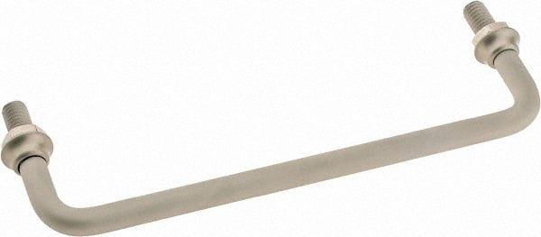 Electro Hardware - Round Handle - Clear Finish, Aluminum, 6" Center to Center - Exact Tooling