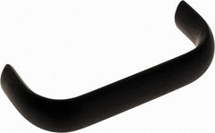 Electro Hardware - 1-9/32" High Oval Handle - Brush Black Anodized, Aluminum, 3" Center to Center - Exact Tooling