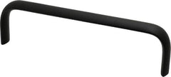 Electro Hardware - 1-3/4" High Oval Handle - Brush Black Anodized, Aluminum, 6" Center to Center - Exact Tooling