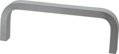 Electro Hardware - 1-1/2" High Rectangular Handle - Clear Finish, Aluminum, 4" Center to Center - Exact Tooling