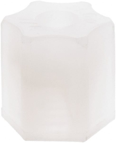 Made in USA - 1/4" Tube OD, Kynar Plastic Compression Tube Compression Nut - 275°F Max, Plastic Grip - Exact Tooling