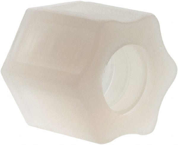 Made in USA - 1/2" Tube OD, Kynar Plastic Compression Tube Compression Nut - 275°F Max, Plastic Grip - Exact Tooling