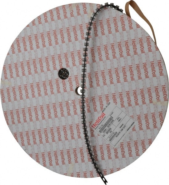 Heli-Coil - M6x1.00 Metric Coarse, 12mm OAL, Free Running Helical Insert - 9-1/2 Free Coils, Tanged, 304 Stainless Steel, 2D Insert Length - Exact Tooling