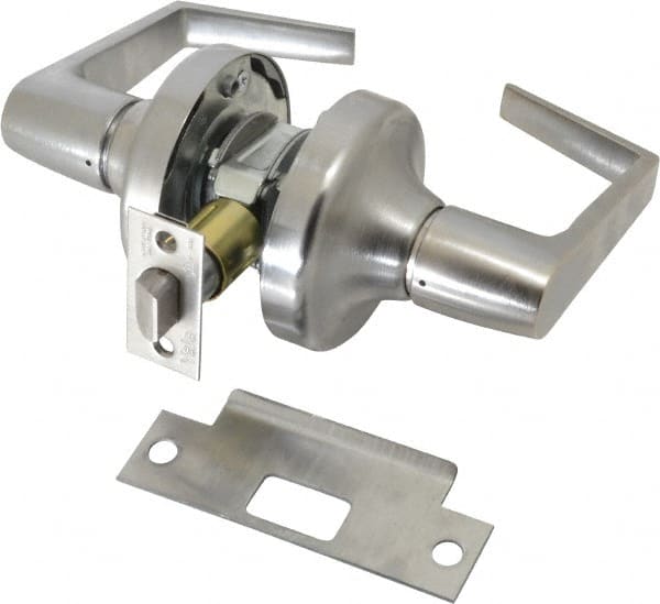 Yale - Grade 2 Passage Lever Lockset - 2-3/4" Back Set, 6 Pin Para Keyway Cylinder, US26D/Satin Chrome Plated Finish - Exact Tooling