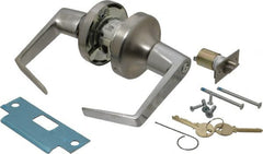 Yale - Grade 2 Storeroom Lever Lockset - 2-3/4" Back Set, 6 Pin Para Keyway Cylinder, US26D/Satin Chrome Plated Finish - Exact Tooling