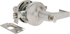Yale - Grade 2 Entrance Lever Lockset - 2-3/4" Back Set, 6 Pin Para Keyway Cylinder, US26D/Satin Chrome Plated Finish - Exact Tooling