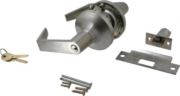 Yale - Grade 1 Entrance Lever Lockset - 2-3/4" Back Set, 6 Pin Para Keyway Cylinder, US26D/Satin Chrome Plated Finish - Exact Tooling