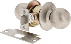 Yale - 1-3/8" Door Thickness, Stainless Steel Passage Knob Lockset - 2-3/4" Back Set, 2 Cylinder - Exact Tooling