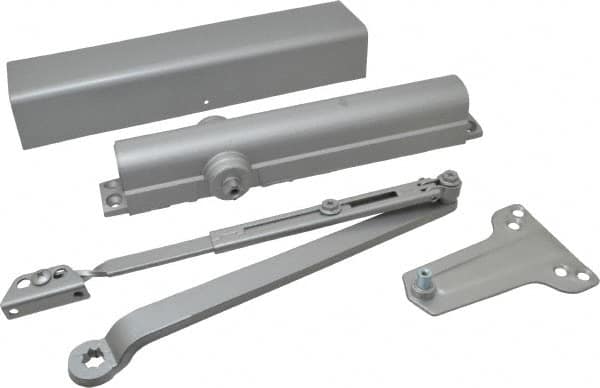 Norton Door Closers - Push & Pull Side Mount, Multi Size Closer Power Operated Damper - Aluminum Finish - Exact Tooling