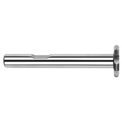 0.7500″ (3/4″) Cutter Diameter × 0.0312″ (1/32″) Radius Carbide Full Radius Large Diameter Standard Keyseat Cutter, 6 Flutes