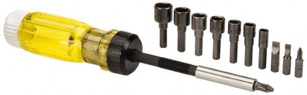 Proto - Mini-Ratchet Bit Screwdriver Kit - Phillips, Slotted, Nut Setters, Magnetic - Exact Tooling