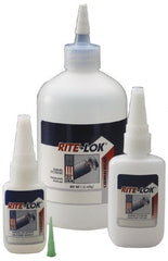 3M - 1 Lb Bottle Clear Instant Adhesive - Series PR1500, 20 to 100 sec Working Time, 24 hr Full Cure Time, Bonds to Cardboard, Ceramic, Fabric, Fiberglass, Foam, Glass, Leather, Metal, Paper, Plastic, Rubber, Vinyl & Wood - Exact Tooling