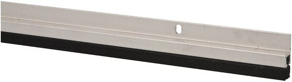 Pemko - 84" Long x 1-1/16" Wide, Heavy-Duty Head & Jamb Weatherstripping - Clear Anodized Aluminum Finish - Exact Tooling