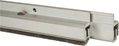 Pemko - 96" Long x 1-1/4" Wide, Adjustble Double Door Split Astragal Weatherstripping - Clear Anodized Aluminum Finish - Exact Tooling