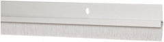 Pemko - Door Bottom Sweep - Nylon Brush, 1-1/2" High, Clear Anodium Aluminum Coated - Exact Tooling