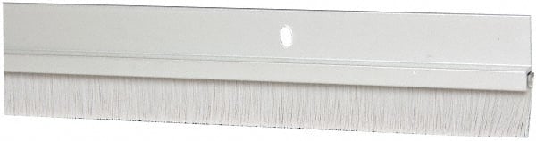 Pemko - Door Bottom Sweep - Nylon Brush, 1-1/2" High, Clear Anodium Aluminum Coated - Exact Tooling