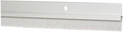 Pemko - Door Bottom Sweep - Nylon Brush, 1-1/2" High, Clear Anodium Aluminum Coated - Exact Tooling