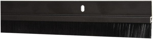 Pemko - Door Bottom Sweep - Nylon Brush, 1-1/2" High, Dark Bronze Anodium Aluminum Coated - Exact Tooling