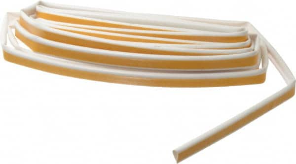 Pemko - 17' Long x 1/2" Wide, Siliconseal Self-Adhesive Weatherstripping - White Finish - Exact Tooling