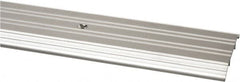 Pemko - 72" Long x 4" Wide x 1/2" High, Saddle Threshold - Mill Finish Aluminum - Exact Tooling