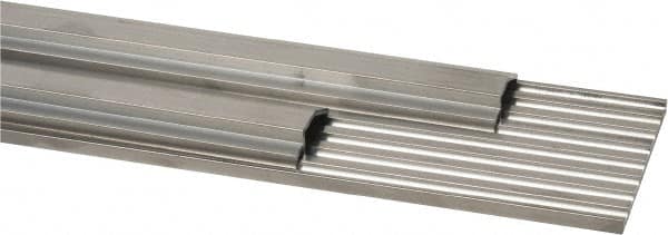 Pemko - 48" Long x 6-3/4" Wide x 1/2" High, Saddle Threshold - Mill Finish Aluminum - Exact Tooling