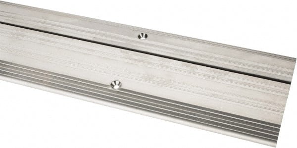 Pemko - 48" Long x 5-1/8" Wide x 1/2" High, Saddle Threshold - Mill Finish Aluminum - Exact Tooling
