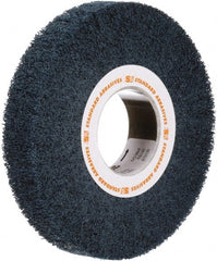 Standard Abrasives - 12 Inch Diameter Aluminum Oxide Unmounted Flap Wheel - 5 Inch Hole, 2 Inch Wide, Density 7, Non Woven, Very Fine Grade, 2,500 Max RPM - Exact Tooling