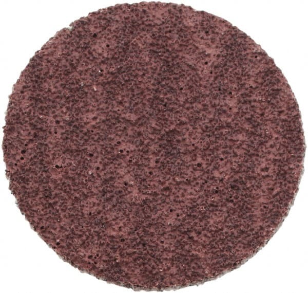 Standard Abrasives - 1" Disc Diam, 80 Grit, Aluminum Oxide Quick Change Disc - Type S Attaching System, Coated, Light Brown, Medium Grade, 40,000 RPM - Exact Tooling