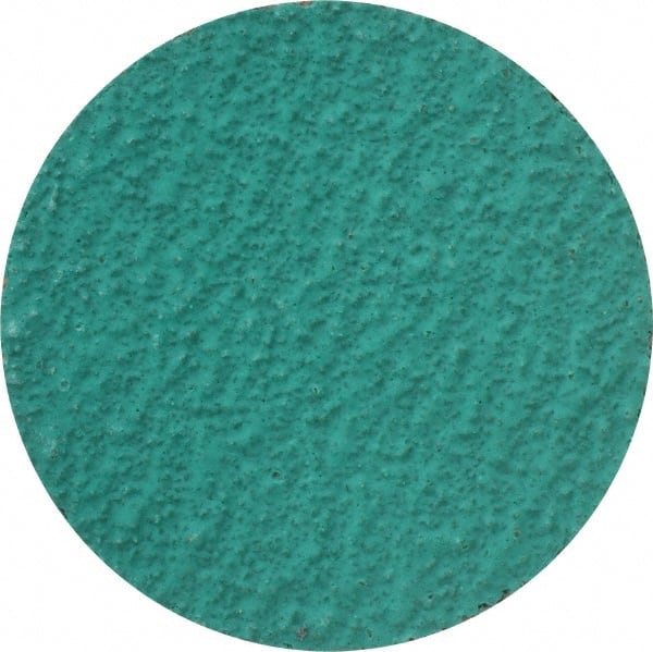 Standard Abrasives - 3" Disc Diam, 36 Grit, Zirconia Alumina Quick Change Disc - Type R Attaching System, Coated, Green, Very Coarse Grade, 18,000 RPM - Exact Tooling